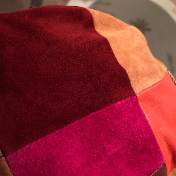 Coach multi-color leather/ suede hat - Picture 4 of 7